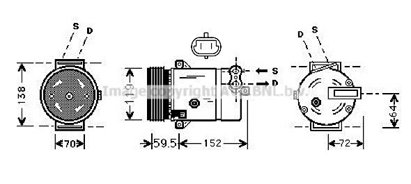 AVA QUALITY COOLING Компрессор, кондиционер OLK318